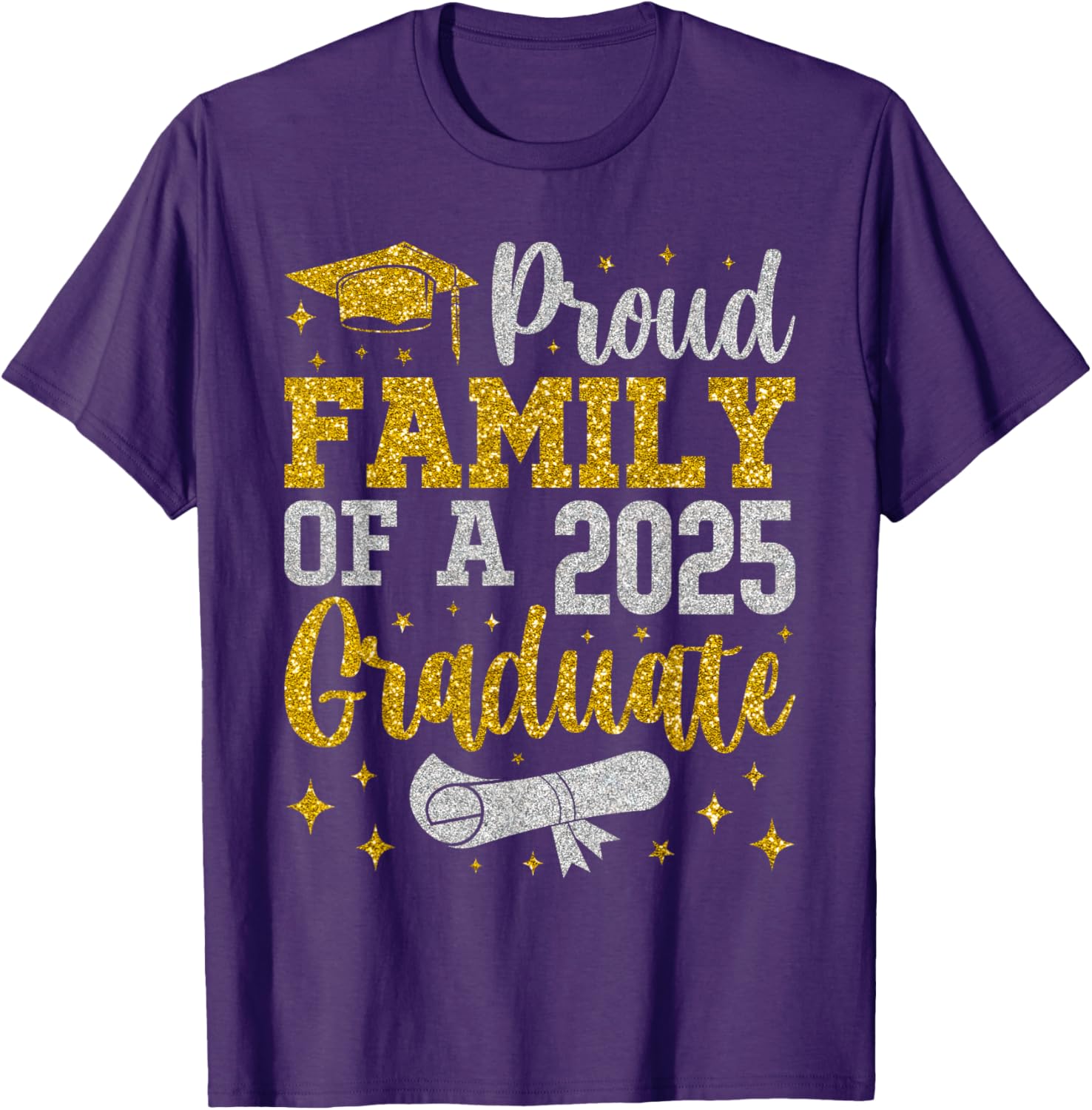 Proud Family of a 2025 Graduate Senior Graduation T-Shirt for Celebrations - 9