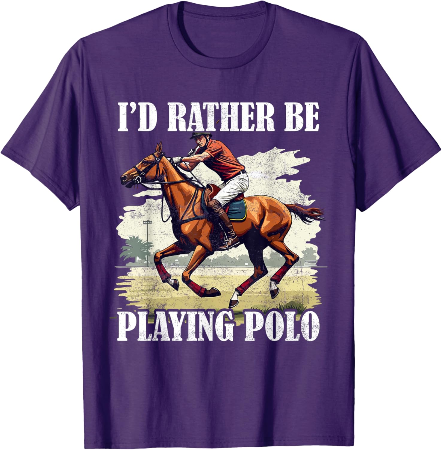 Stylish Polo Player T-Shirt for Equestrian Sports and Horseback Riding - 5