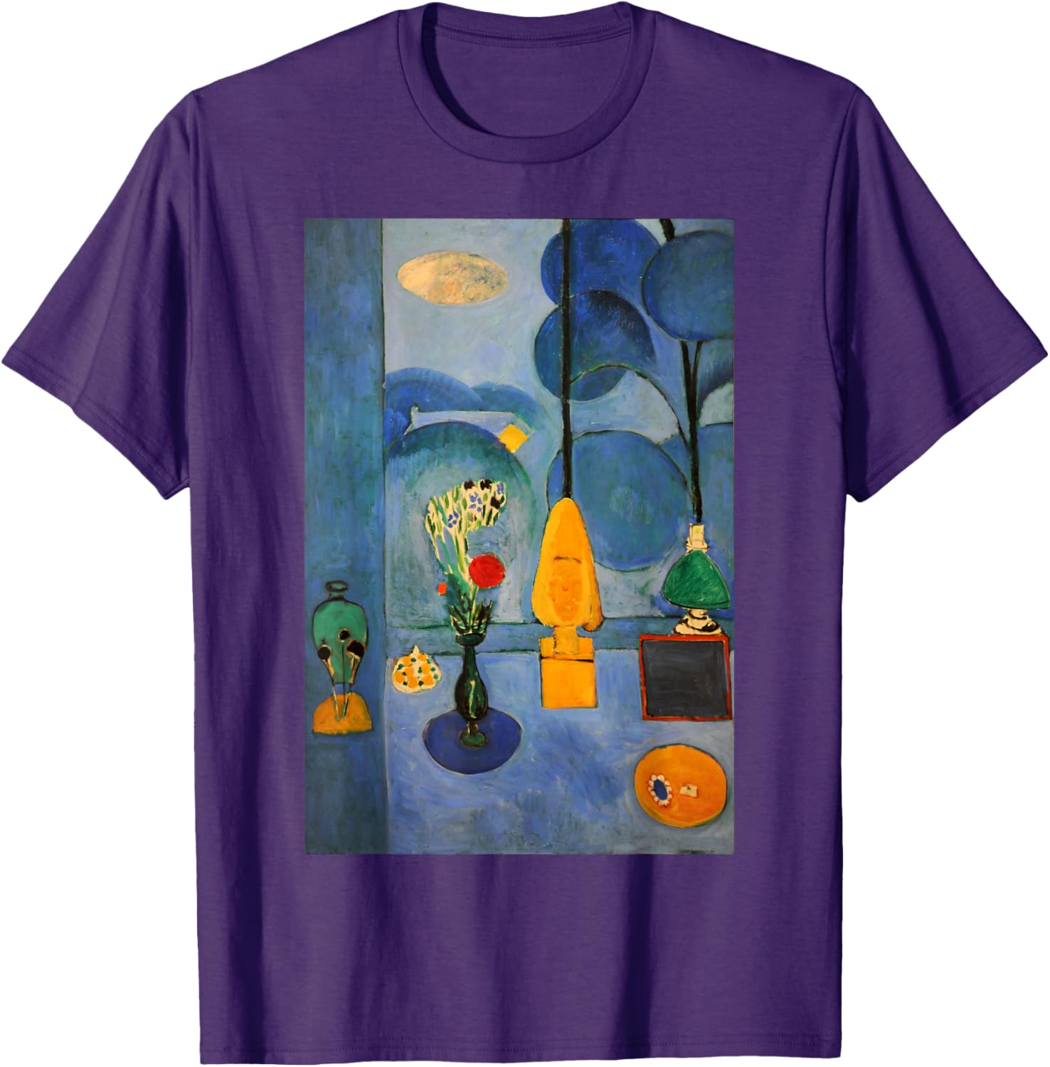 Matisse Blue Window T-Shirt – Stylish Art-Inspired Clothing for All - 18