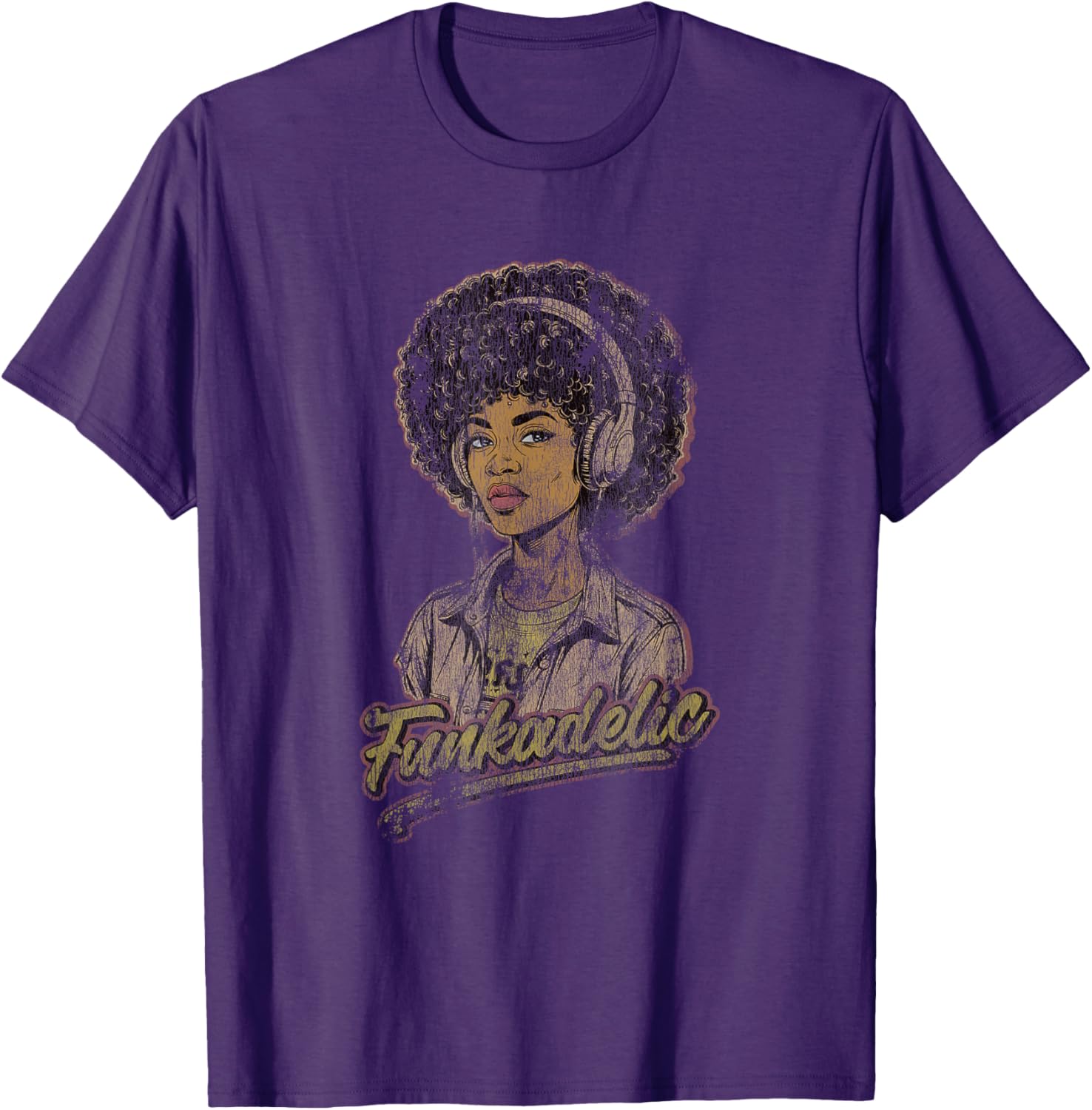 70s Funk Afro Women Soul Retro Vintage Graphic T-Shirt for Cool Style - 5