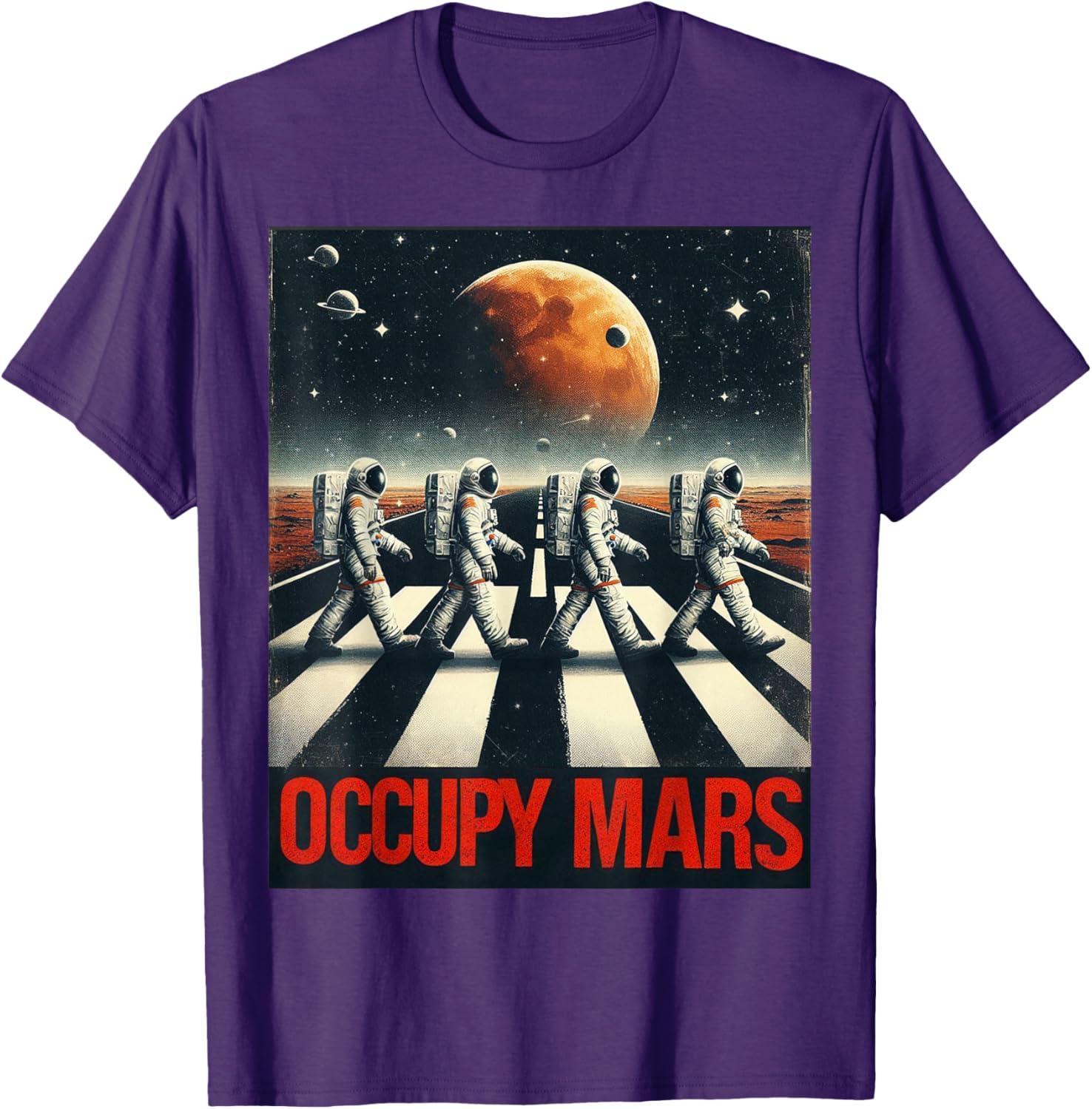 Astronauts Walking on Mars T-Shirt Perfect for Space Lovers and Adventurers - 23