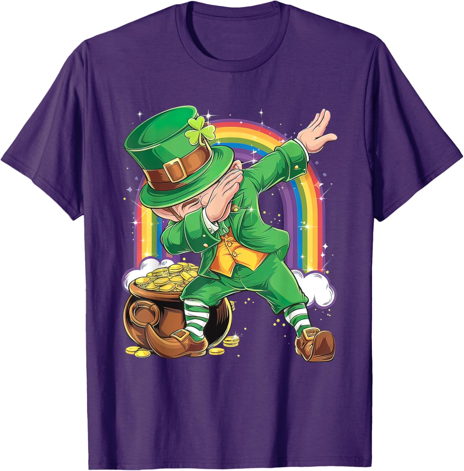 St Patricks Day Dabbing Leprechaun T-Shirt for Men, Women, Kids - 8