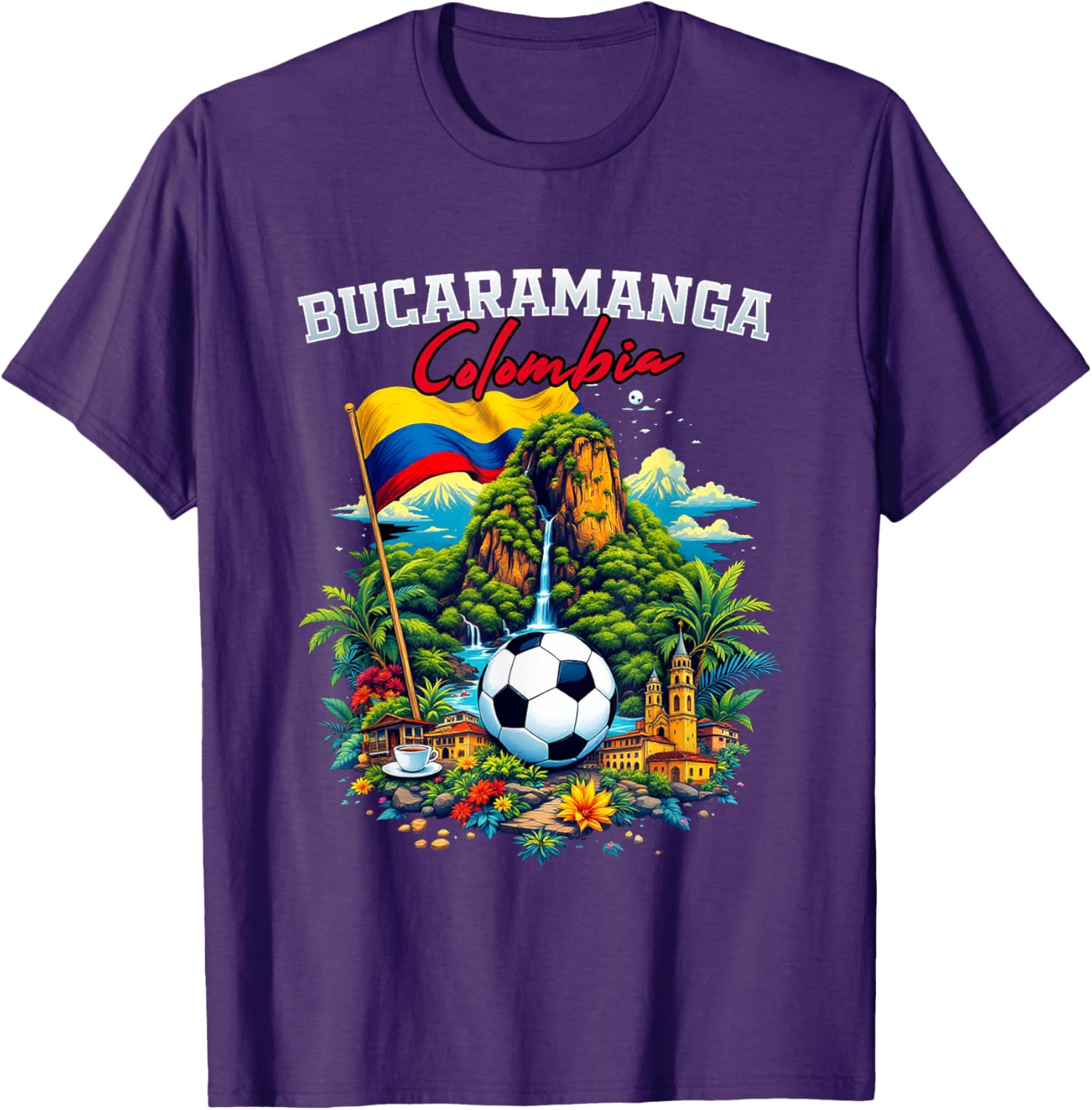 Bucaramanga Colombia Souvenir Flag T-Shirt for Travel and Fashion Lovers - 6