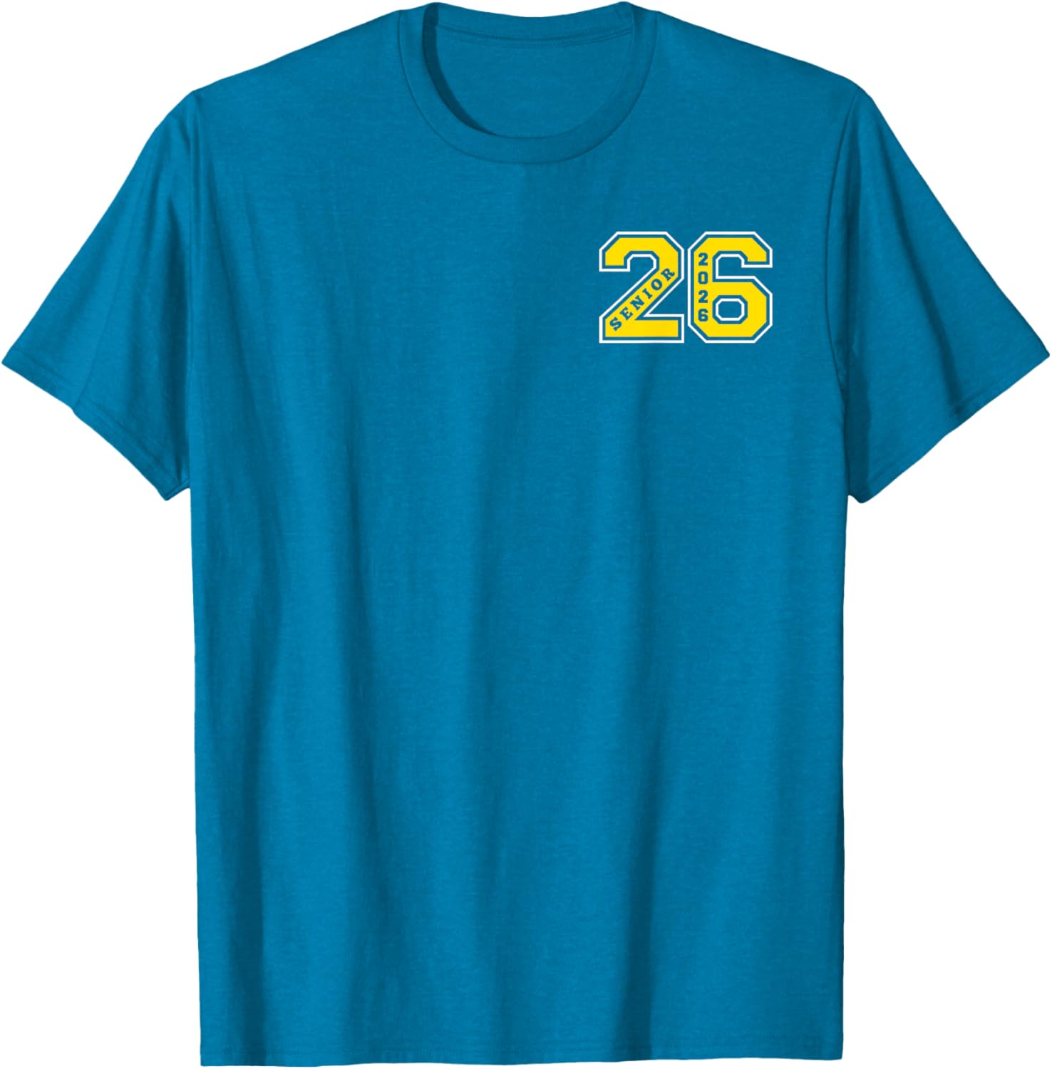Proud Dad 2026 Senior Gold T-Shirt for Celebrating Graduation Day - 1