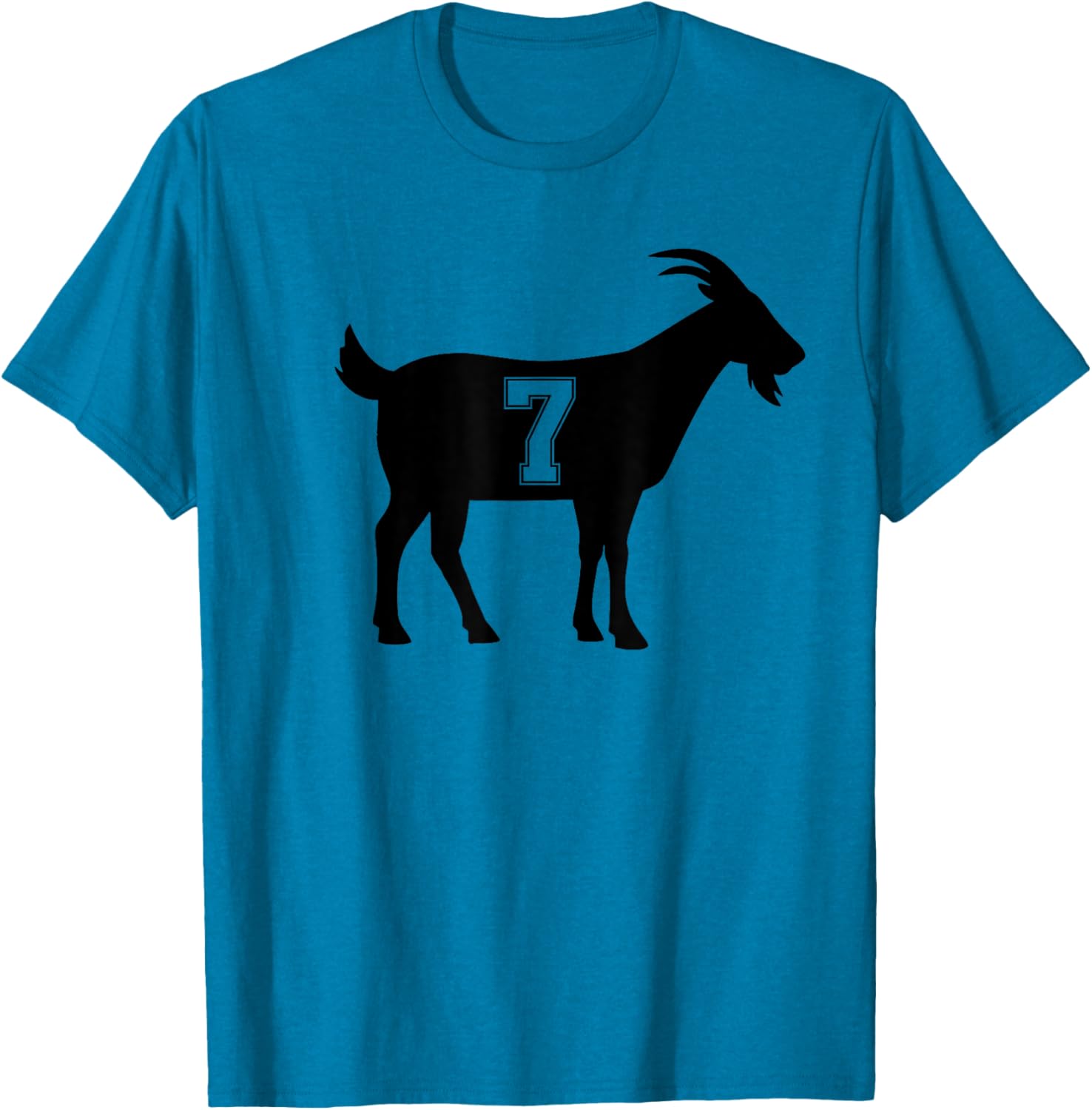 Goat 7 G.O.A.T. Number Seven Goat Graphic T-Shirt for Casual Style - 2