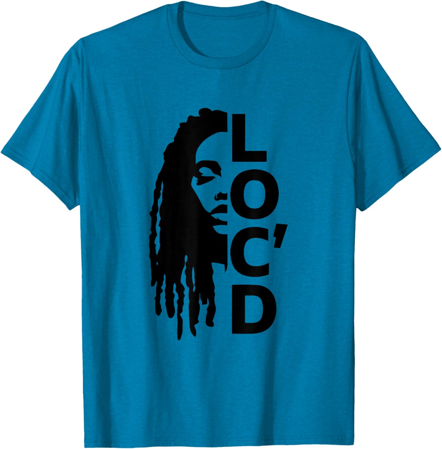 Loc'd For Life Afro Locs T-Shirt for Proud Black Melanin Women - 3