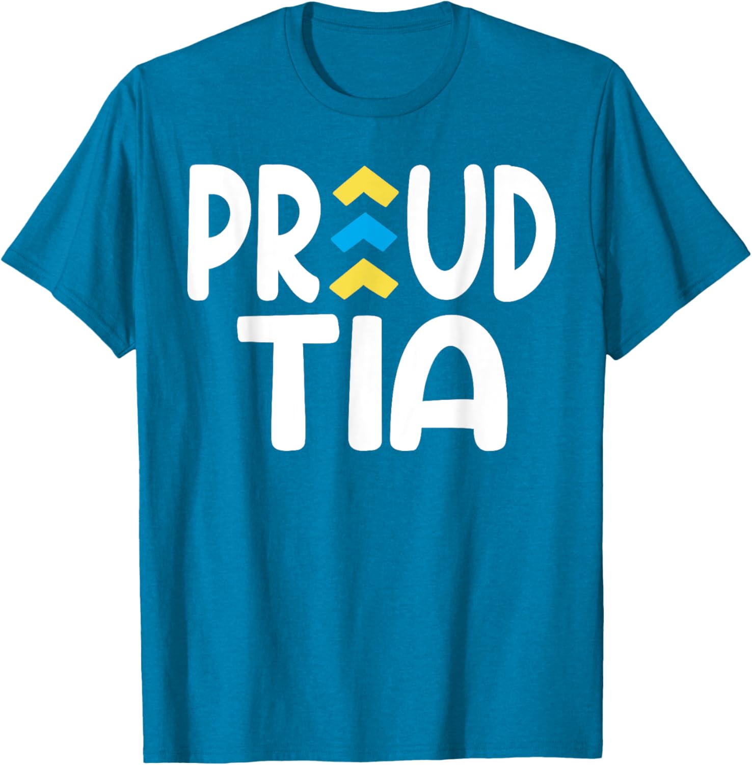 Proud Tia World Down Syndrome Day Awareness Socks and Aunt T-Shirt - 4