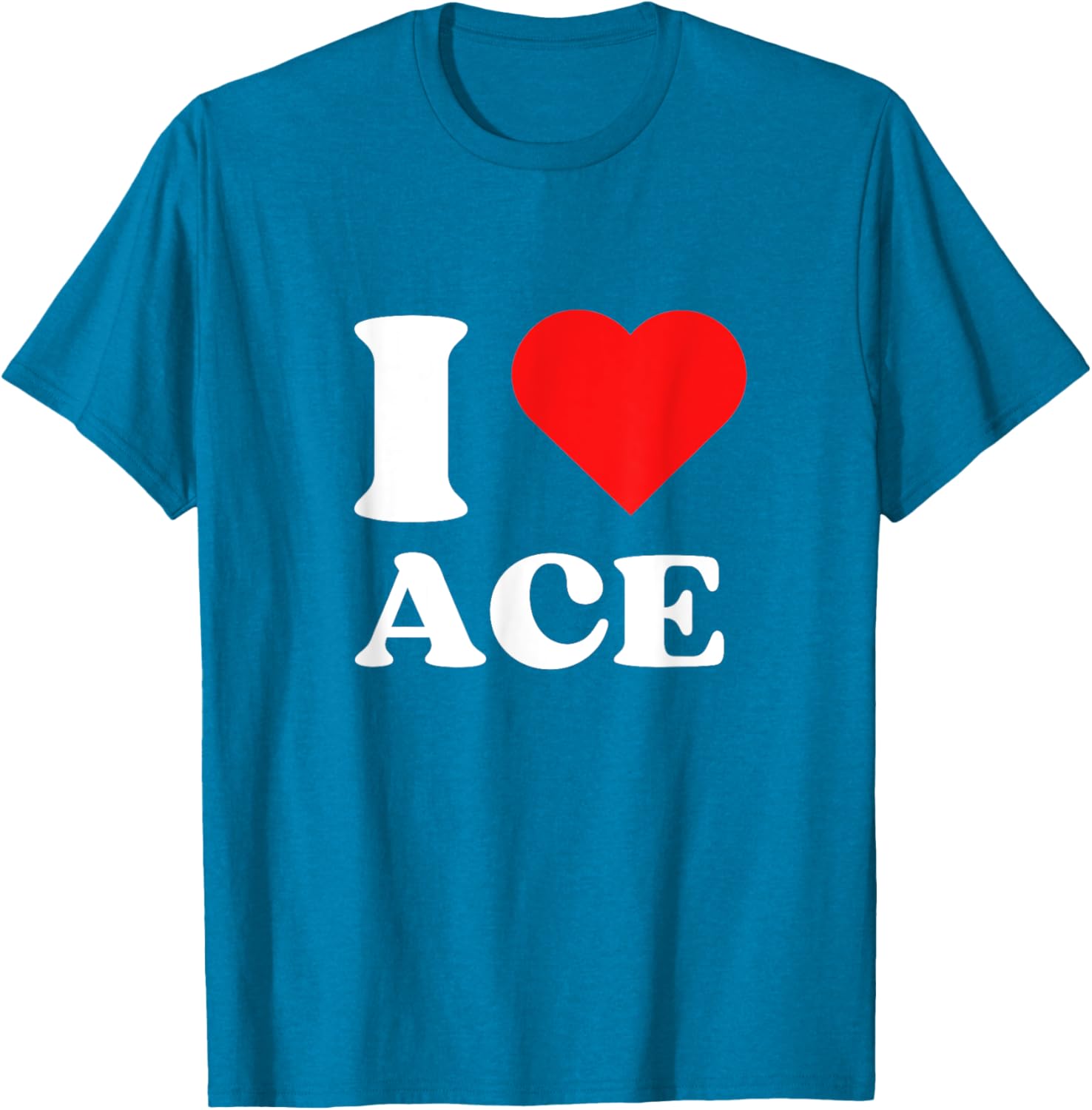 I Love Ace Y2K Valentine's Day T-Shirt for Trendy Fashion Lovers - 23