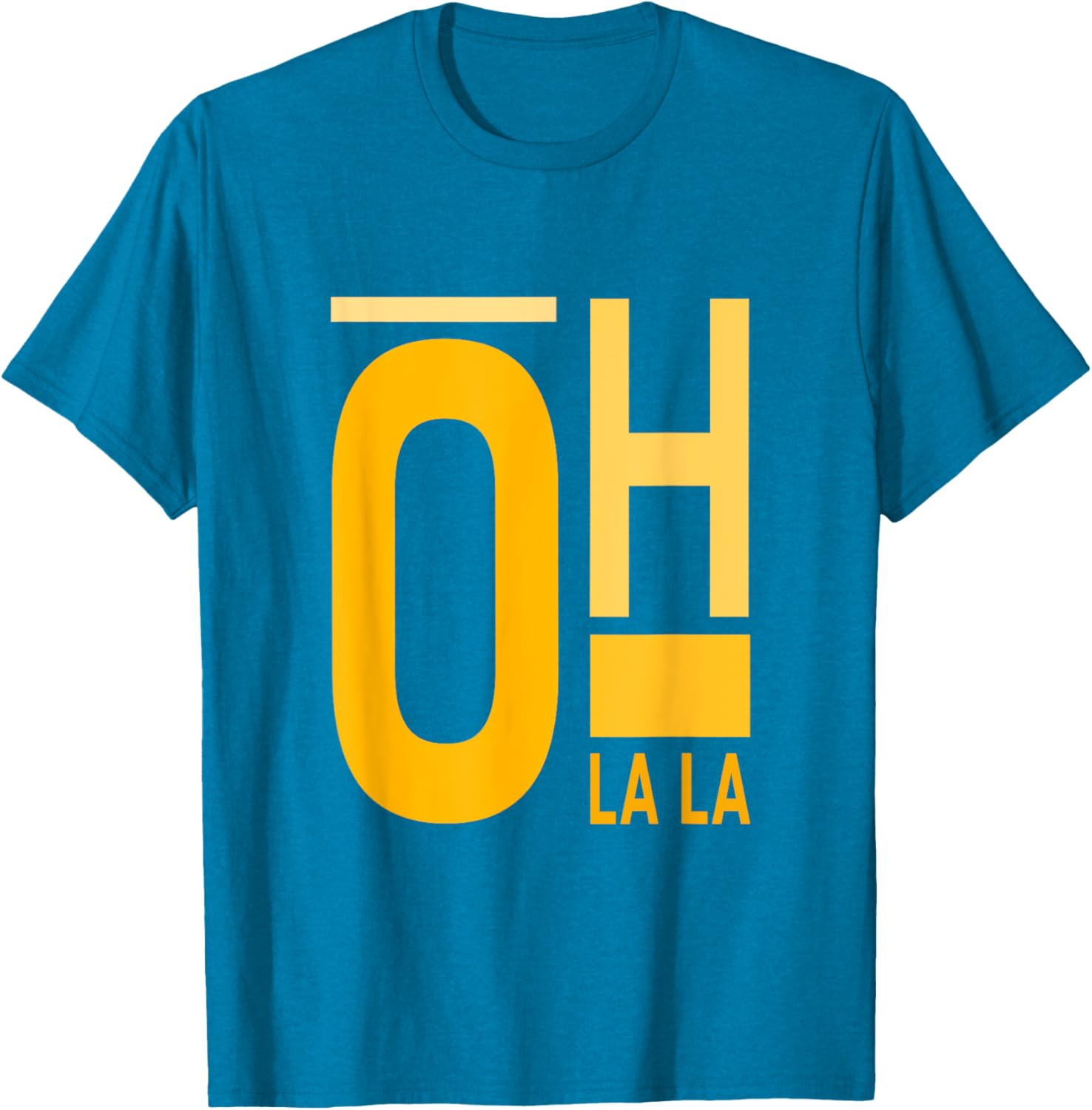 University Varsity Gold Oh La La T-Shirt for Stylish Students and Fans - 2
