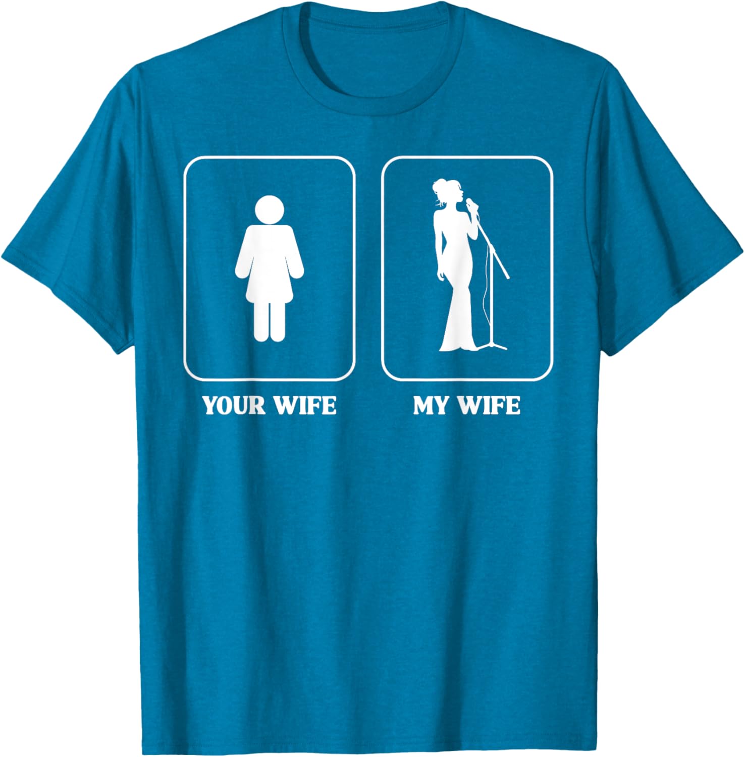 Humorous Wife Comparison Graphic T-Shirt for Music Lovers and Fun People - 5