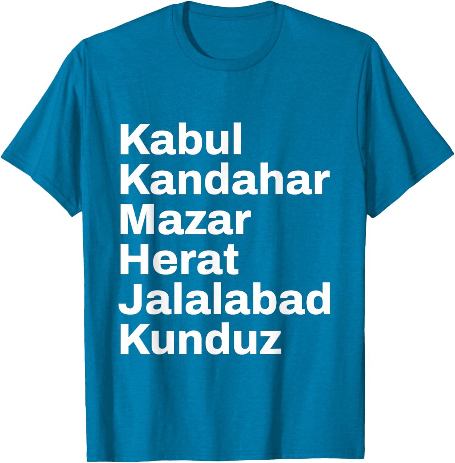 Afghanistan Cities and Towns Travel T-Shirt for Adventure Lovers - 8