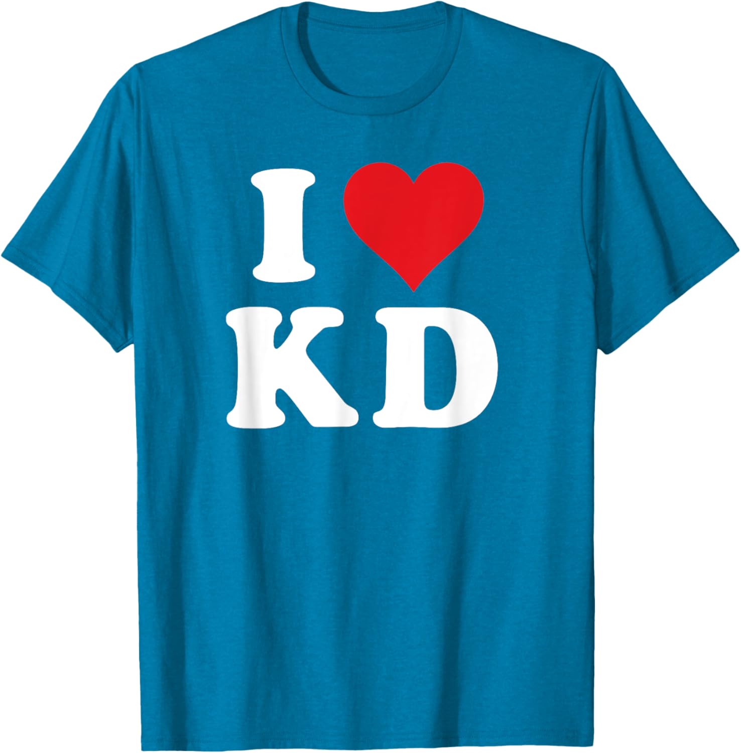 I Love KD Initials T-Shirt - Heartfelt Design for K D Fans and Family - 5