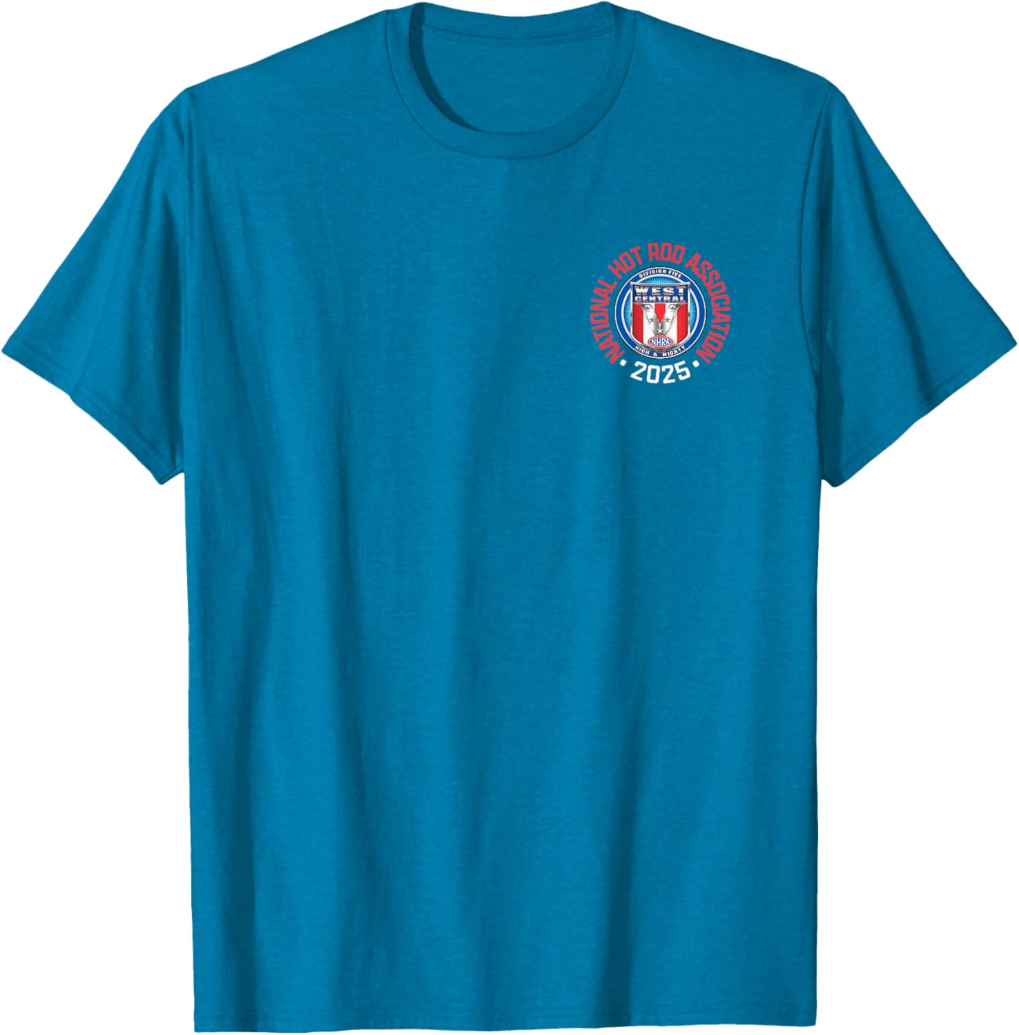 NHRA West Central Division Circle Logo T-Shirt for Motorsports Fans - 11