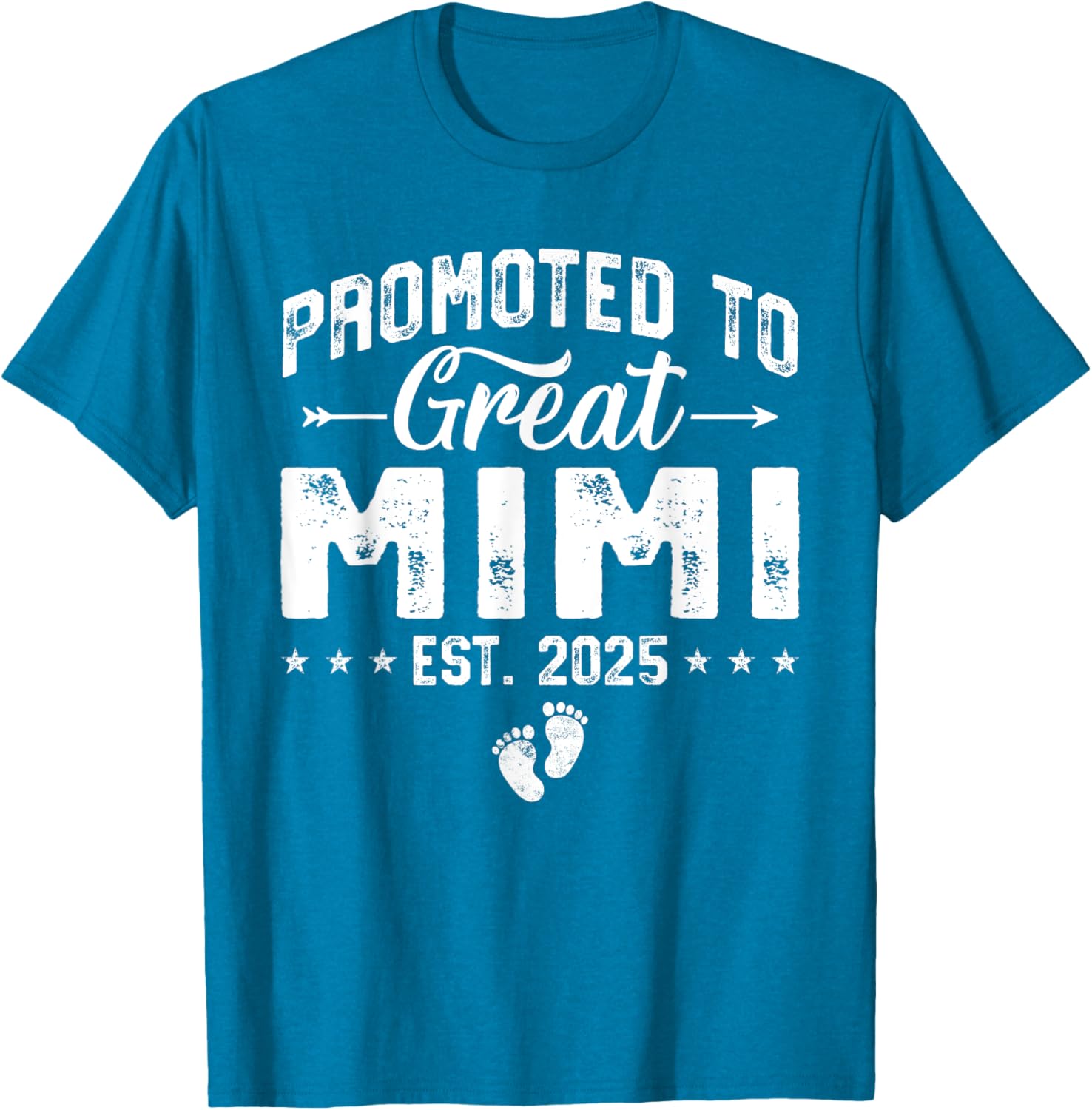 Promoted to Great Mimi 2025 New Grandma T-Shirt for Proud Grandparents - 1