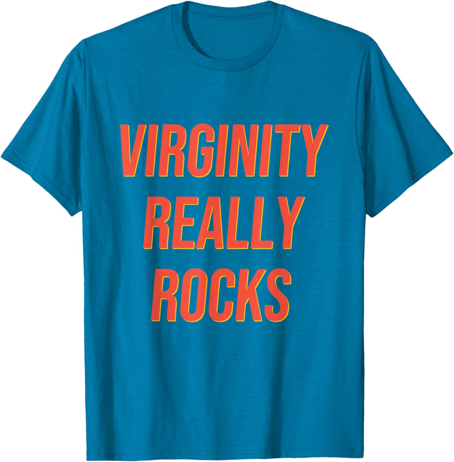 Funny Virginity Rocks T-Shirt for Men and Women - Humorous Graphic Tee - 19