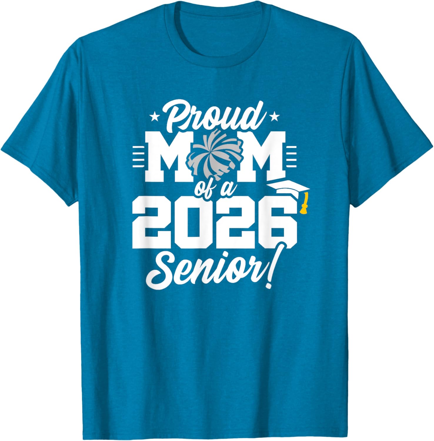 Class of 2026 Senior Cheerleader T-Shirt for Cheer Moms and Fans - 4