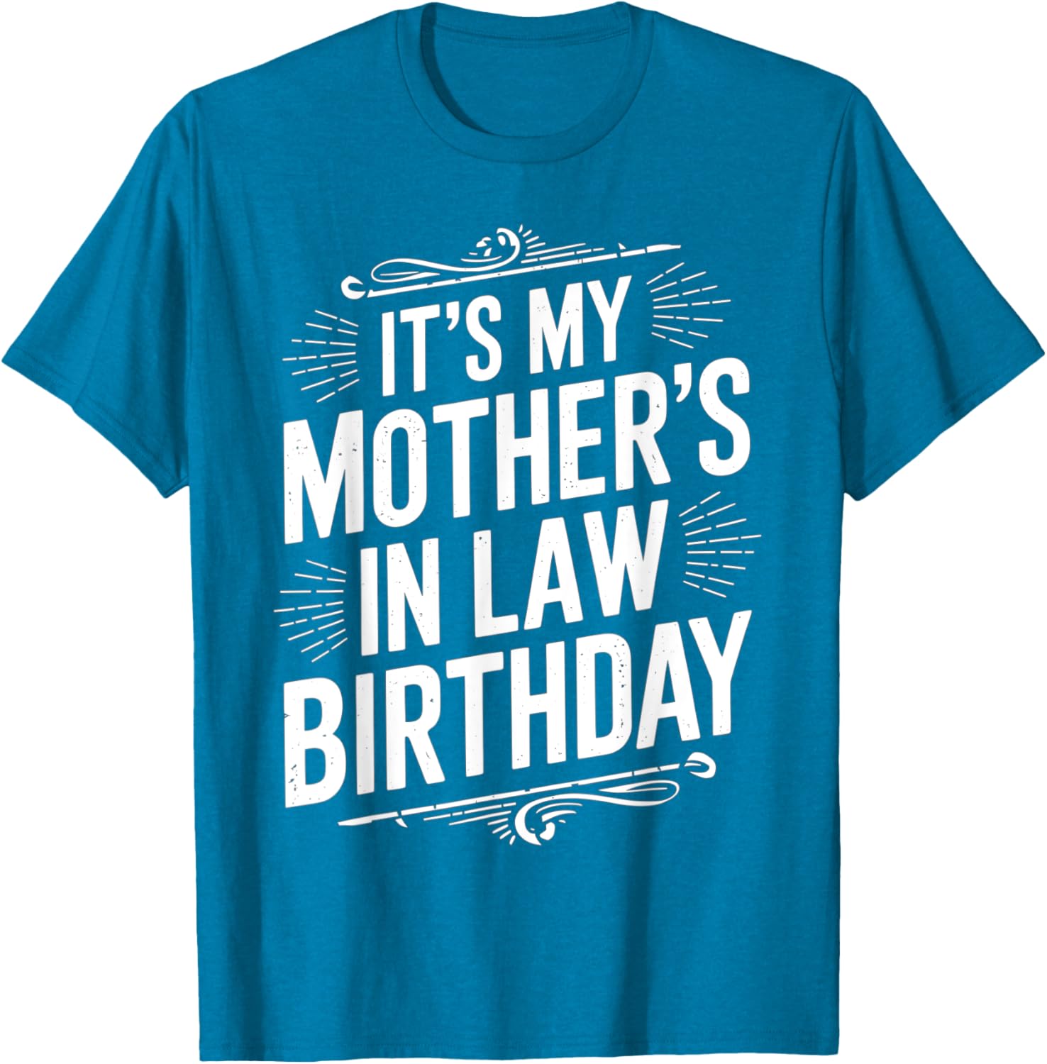 Vintage Distressed It's My Mother-in-Law's Birthday T-Shirt for Men and Kids - 6