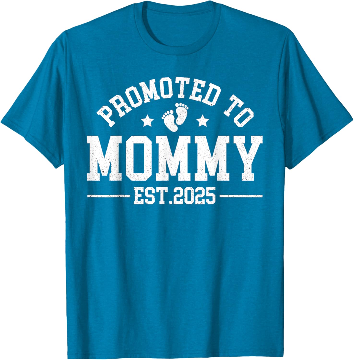 Promoted To Mommy Est 2025 Matching Baby Announcement T-Shirt - 10