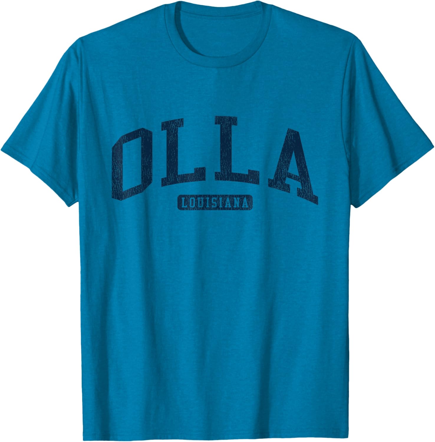 Olla Louisiana College Blue T-Shirt for Stylish University Students - 1