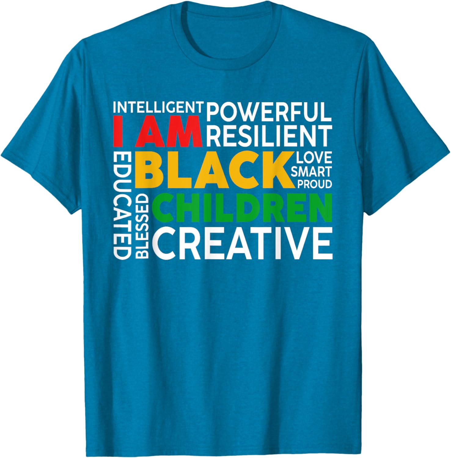 I Am Black Kids T-Shirt for Boys and Girls - Celebrate Black History Month - 9