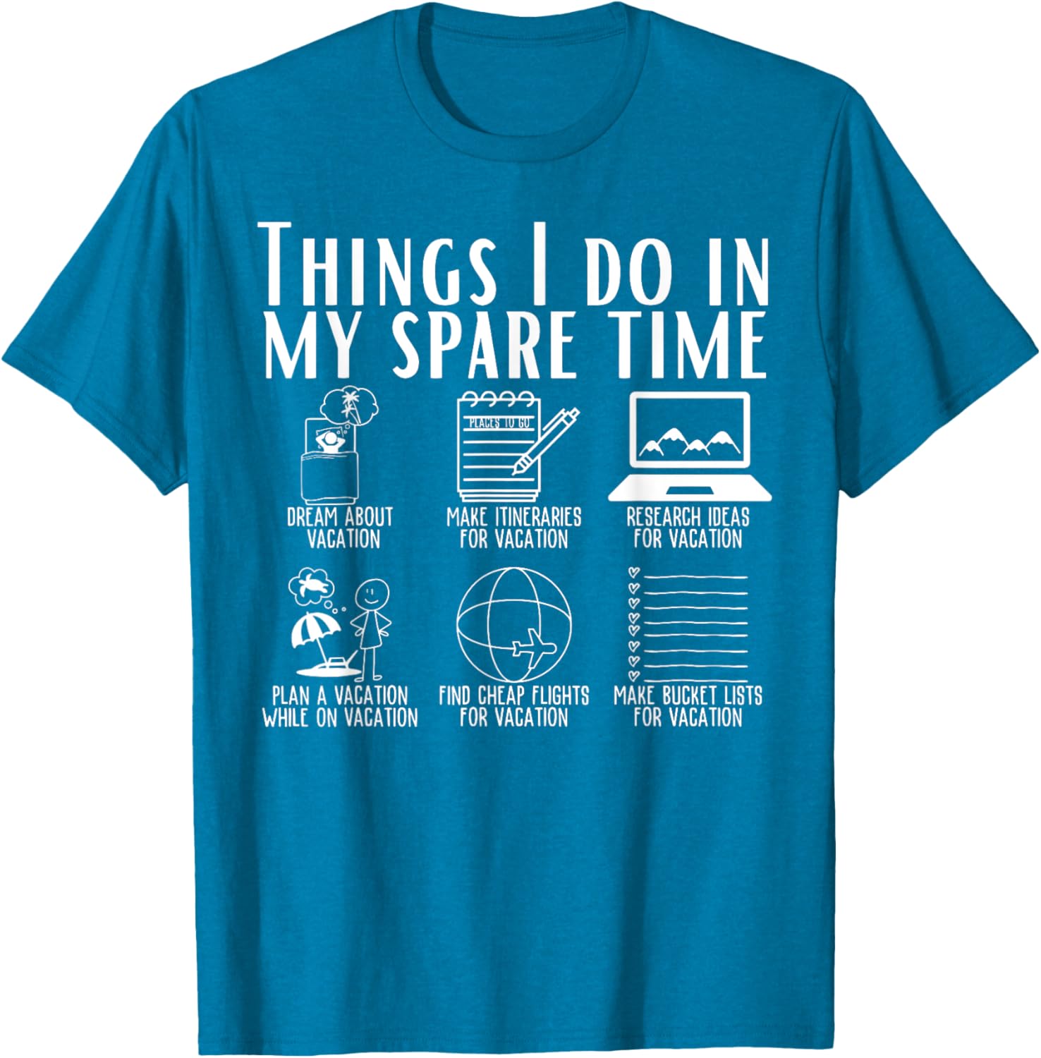 Funny Travel Adventure T-Shirt for Spare Time Explorers and Adventurers - 5
