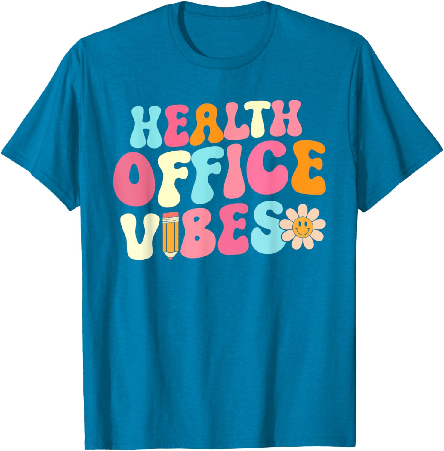 Retro Health Office Vibes T-Shirt for School Nurses and Girls - 9