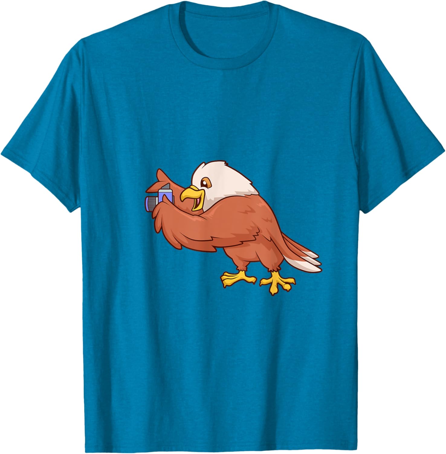 Eagle with Camera T-Shirt Perfect for Bird Lovers and Nature Enthusiasts - 22
