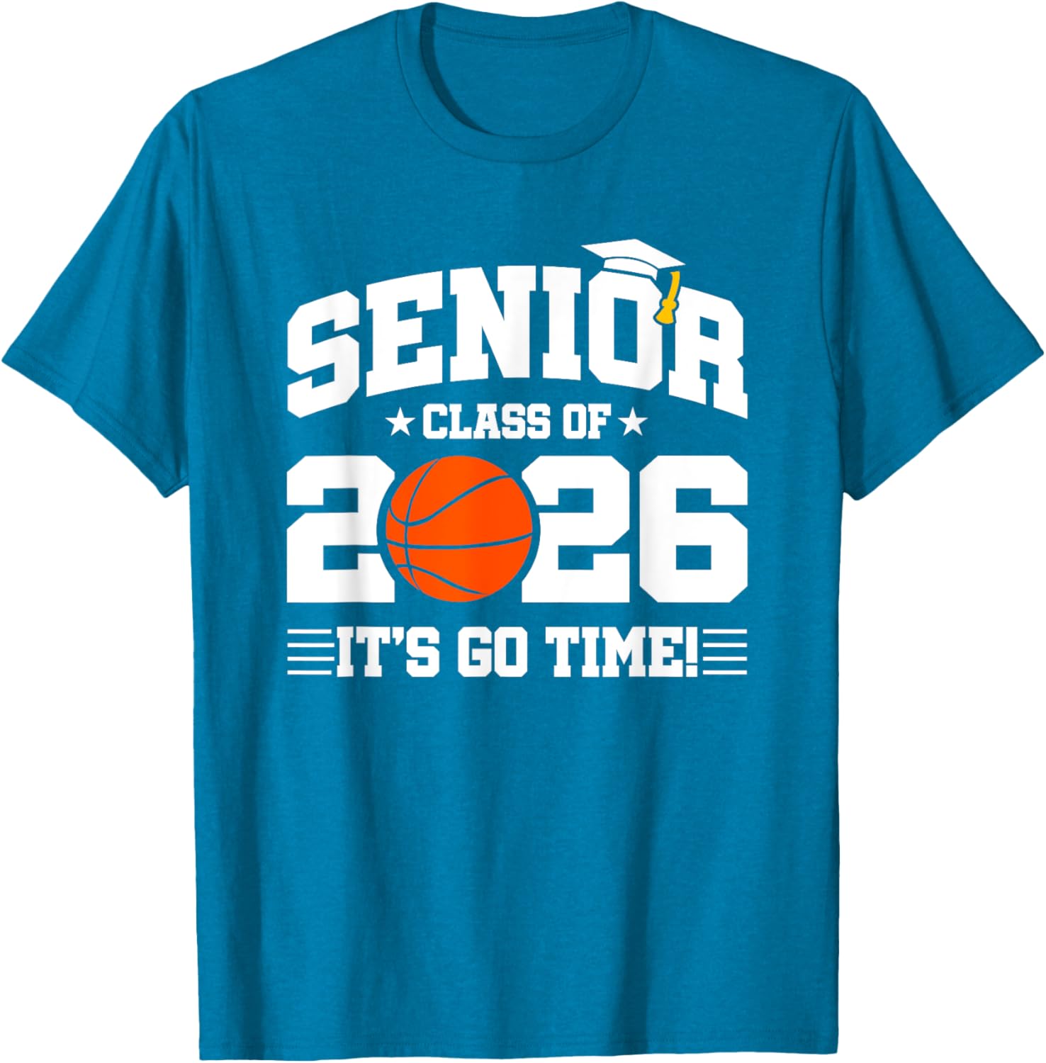 Class of 2026 Senior Year Basketball Player T-Shirt for Basketball Fans - 1