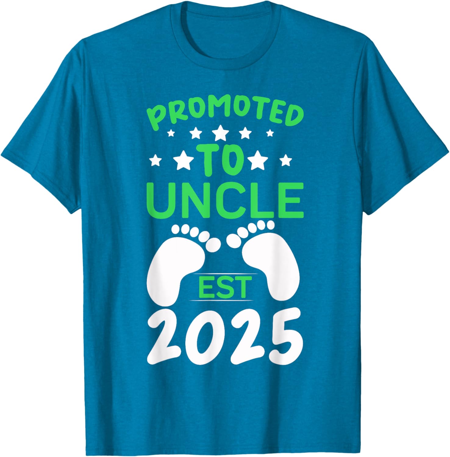 Funny Promoted to Uncle 2025 T-Shirt Perfect Gift for New Uncles - 5