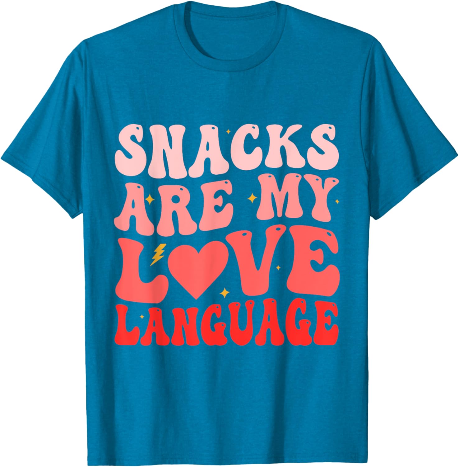 Funny Snacks Are My Love Language Valentine's Day T-Shirt for Foodies - 12