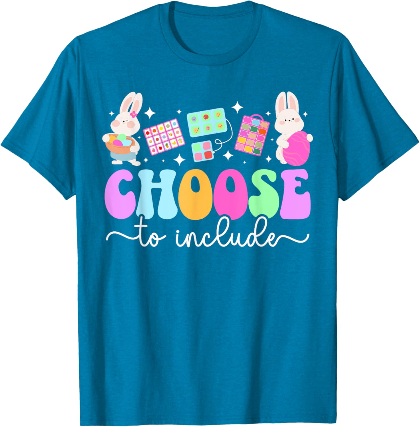 Groovy Easter Bunny T-Shirt for Special Education Teachers - Fun & Cute Design - 2