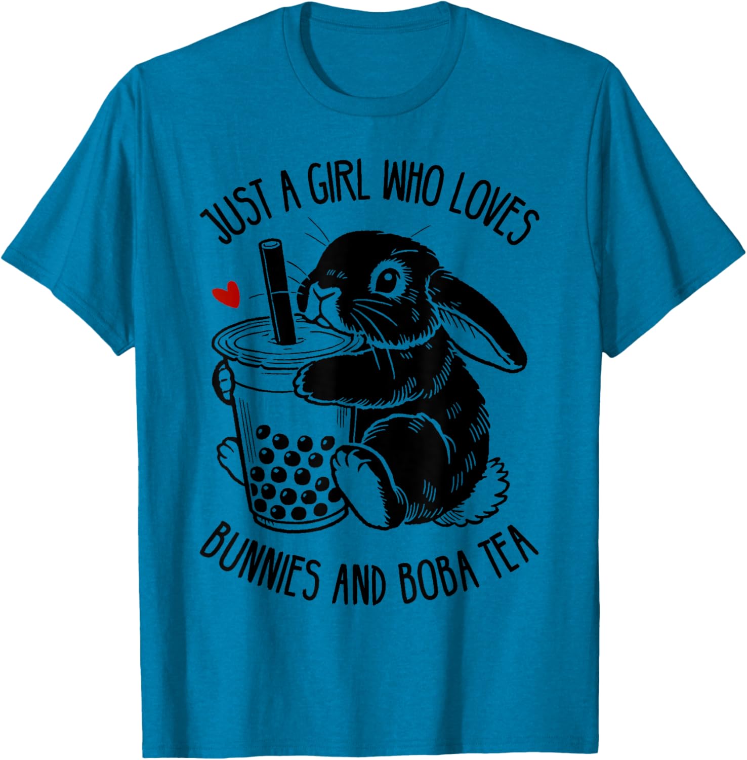 Just A Girl Who Loves Bunnies and Boba Tea Holland Lop T-Shirt - 20