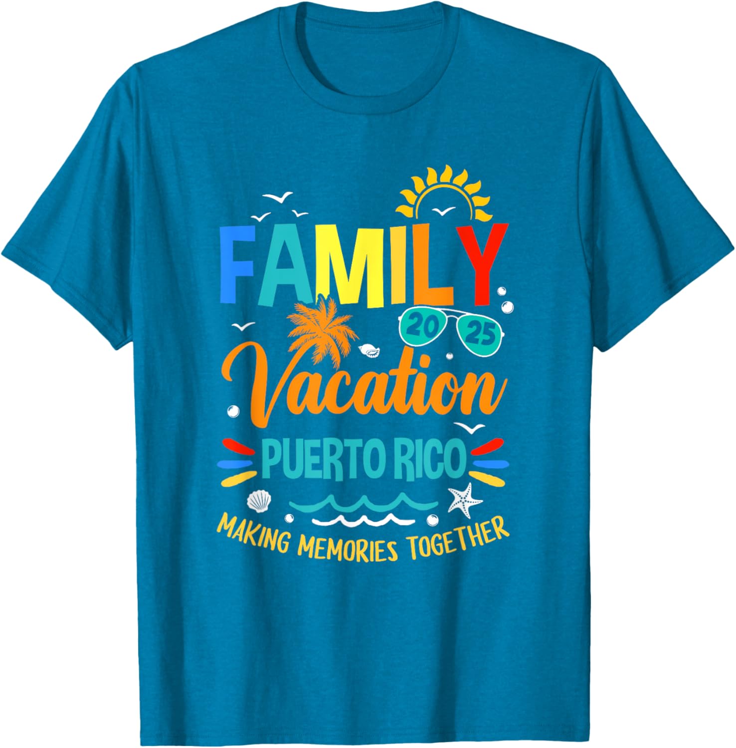 Family Vacation 2025 Puerto Rico T-Shirt for Memorable Moments Together - 14