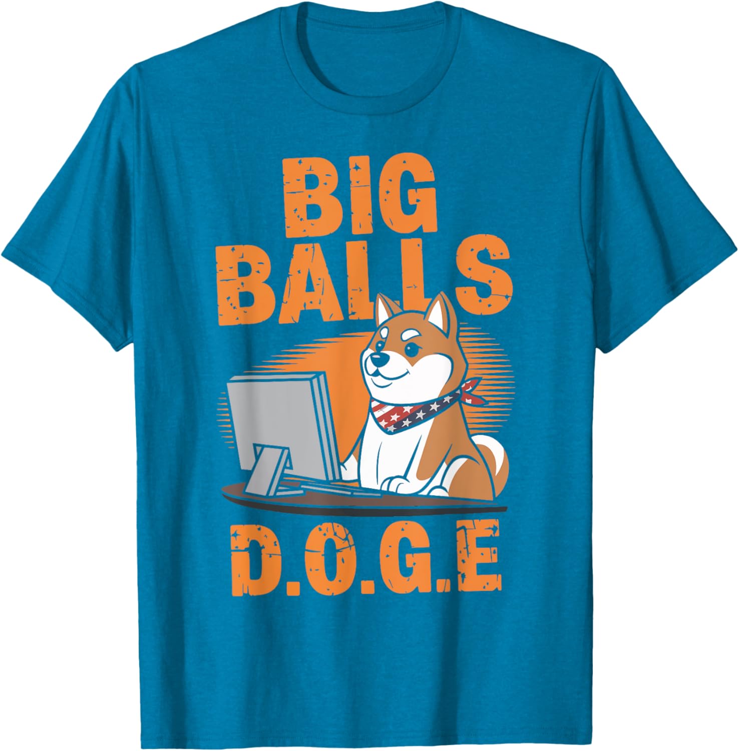 Funny Big Balls D.O.G.E DOGE T-Shirt for Dog Lovers and Pet Owners - 13