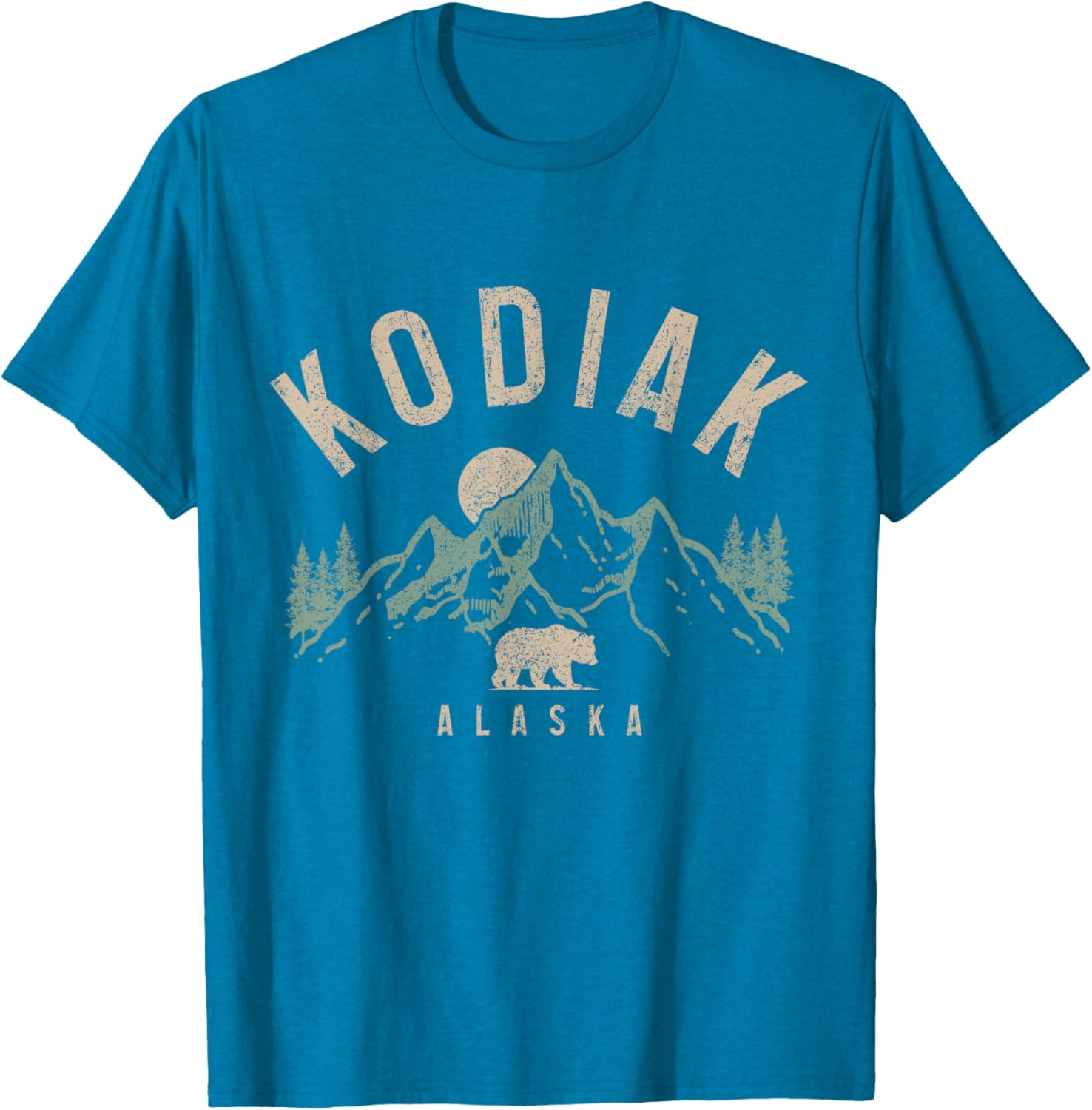Kodiak Alaska Vintage Bear Mountains T-Shirt for Nature Lovers - 18