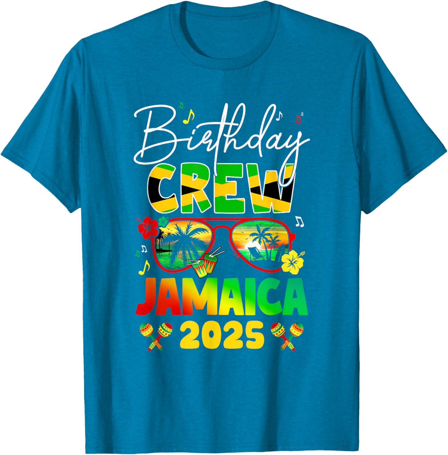 Birthday Crew Jamaica 2025 Birthday Girl Matching T-Shirt for Fun Parties - 3