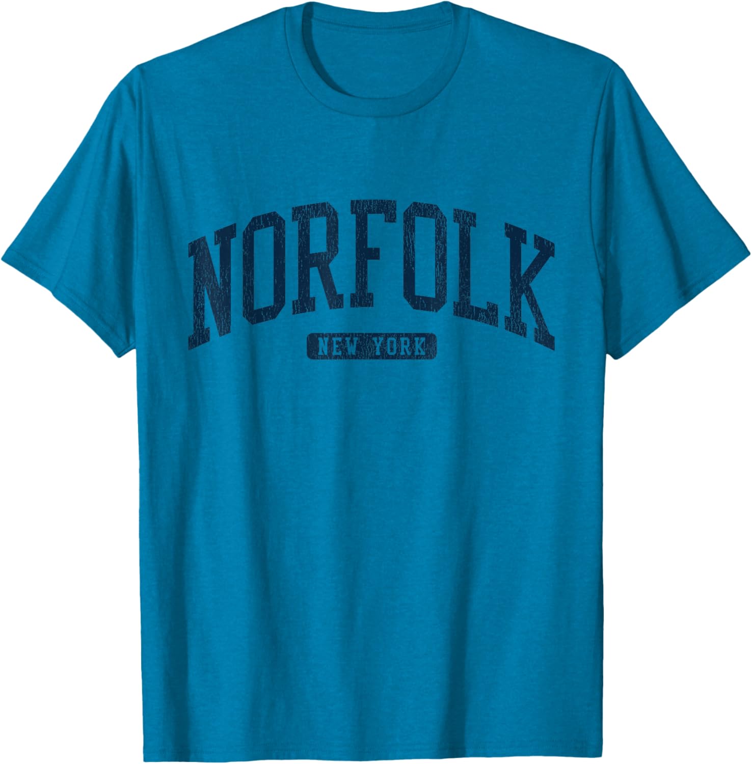 Norfolk NY College University Blue T-Shirt for Stylish Student Wear - 11