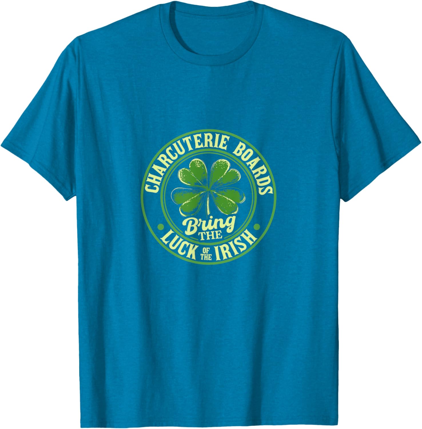 St. Patrick's Day Charcuterie Shamrock T-Shirt for Festive Fun - 13