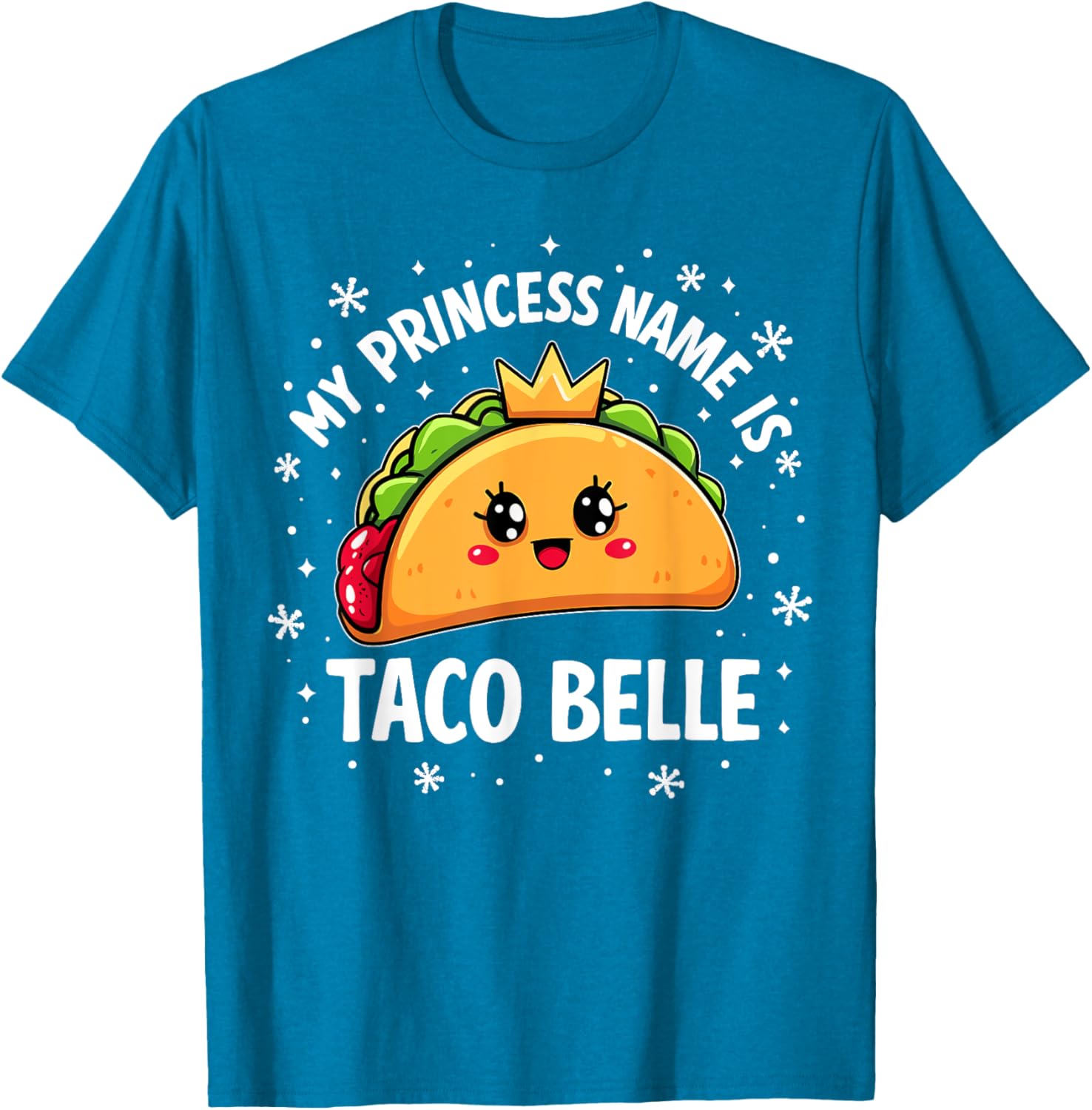 Funny Taco Belle Graphic T-Shirt for Taco Lovers and Foodies - 2