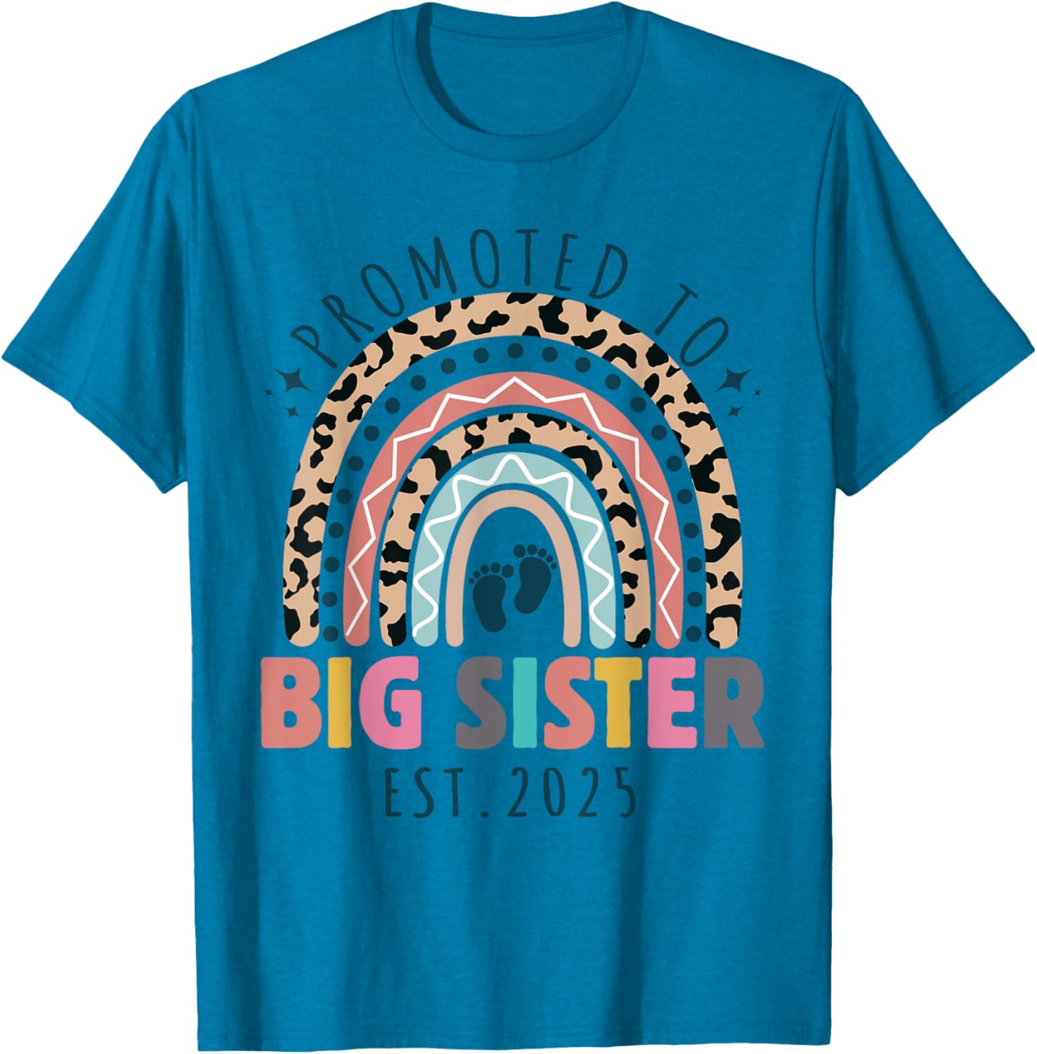 Promoted to Big Sister 2025 Funny T-Shirt for Future Sibling Excitement - 6
