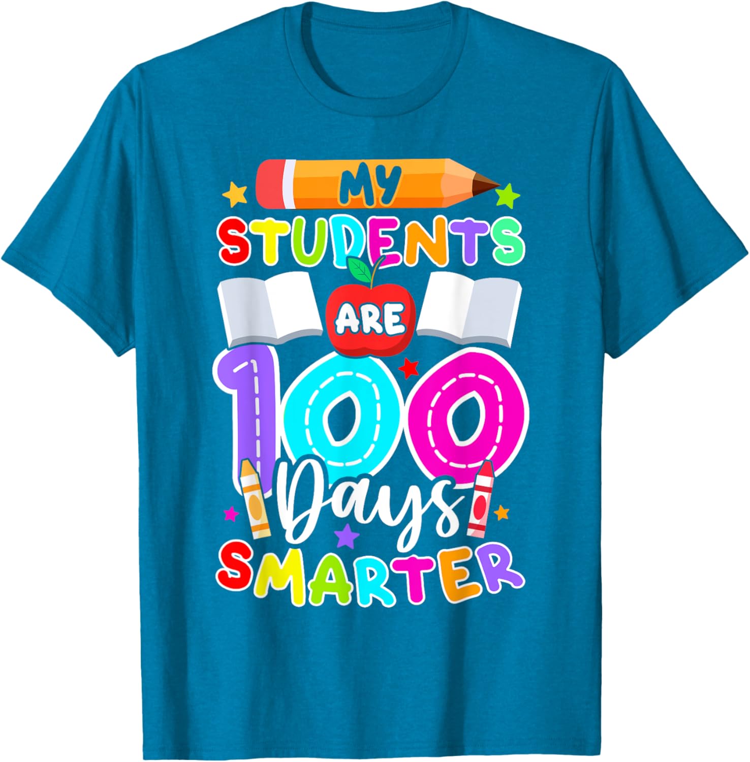 My Students Are 100 Days Smarter T-Shirt for 100th Day of School - 7