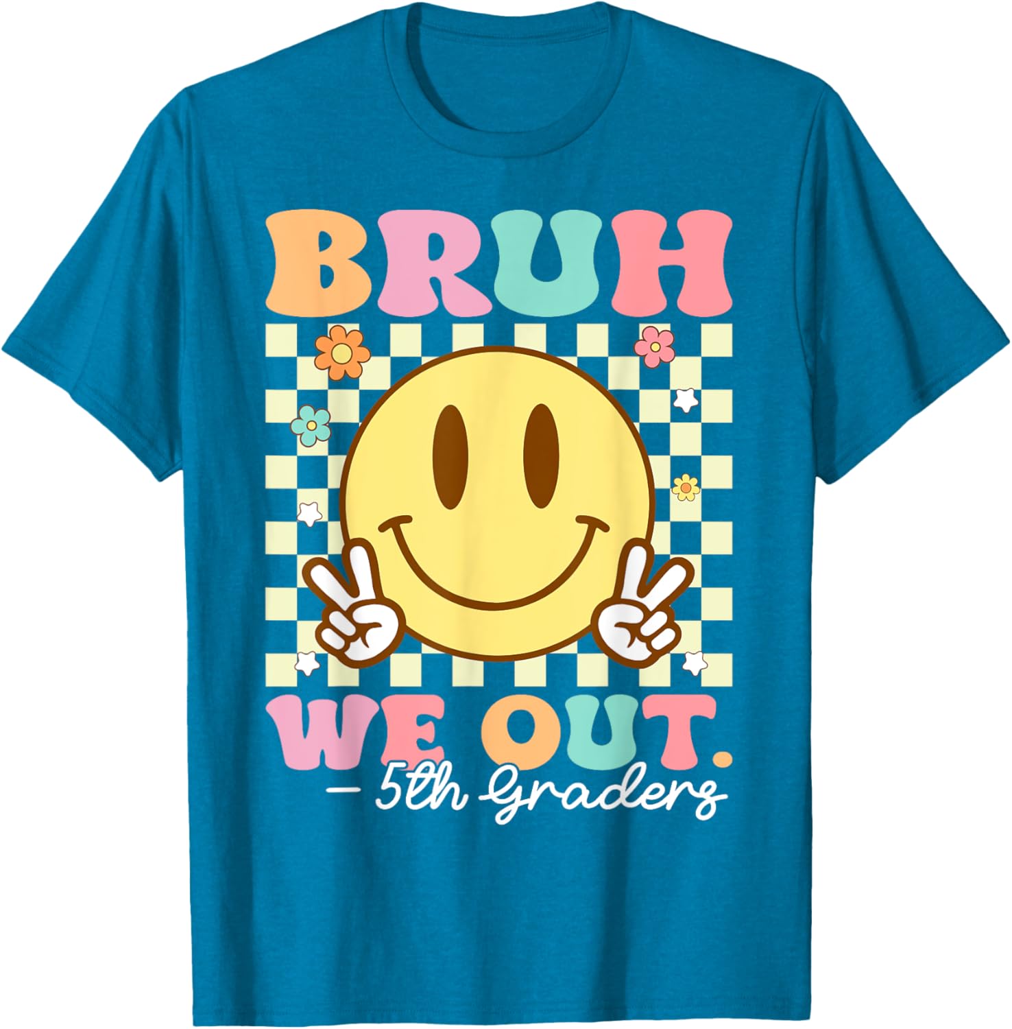 Bruh We Out Class of 2025 5th Grade Graduation T-Shirt for Kids - 9