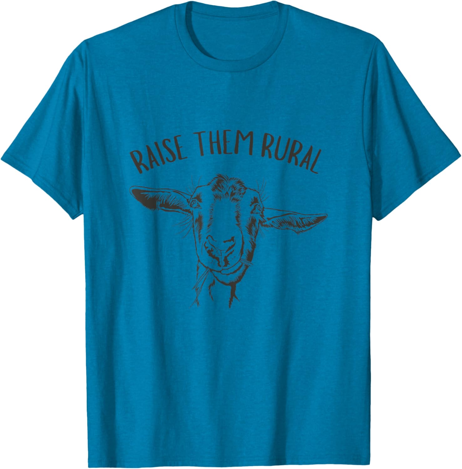 Raise Them Rural Goat Farmers T-Shirt - Fun Country Living Apparel - 2