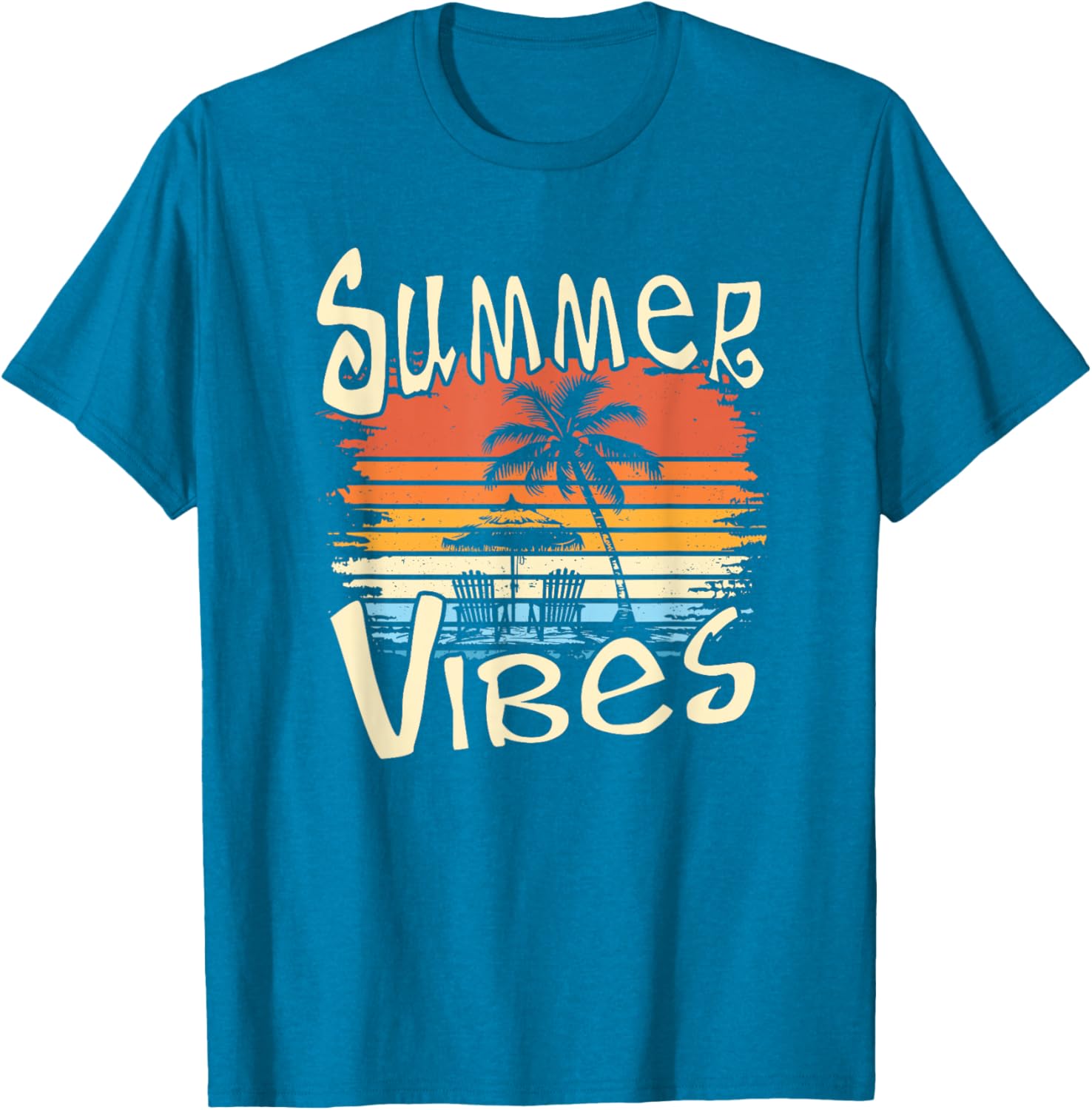 Summer Vibes Retro Palm Tree T-Shirt for Fun and Stylish Days - 6
