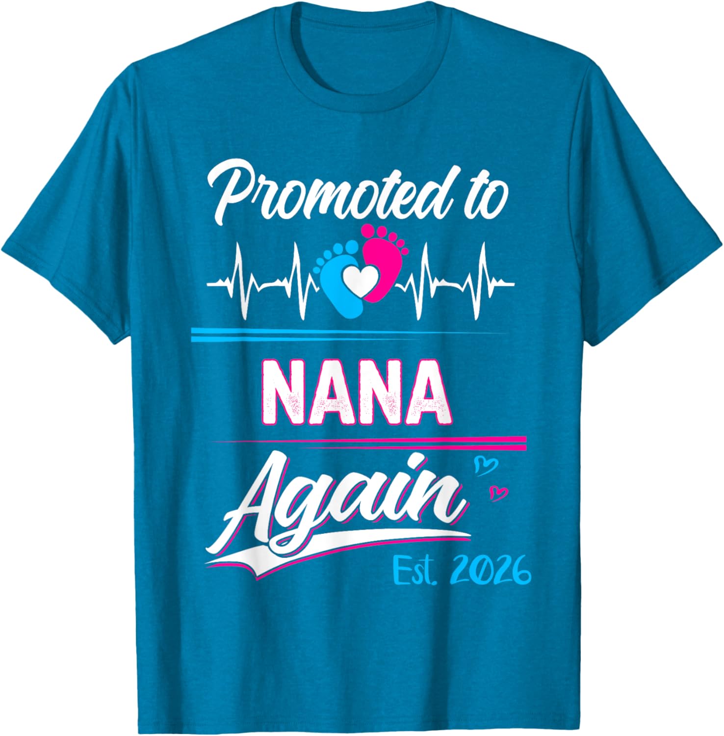 Promoted to Nana Again 2026 Pregnancy Announcement T-Shirt Gift - 22