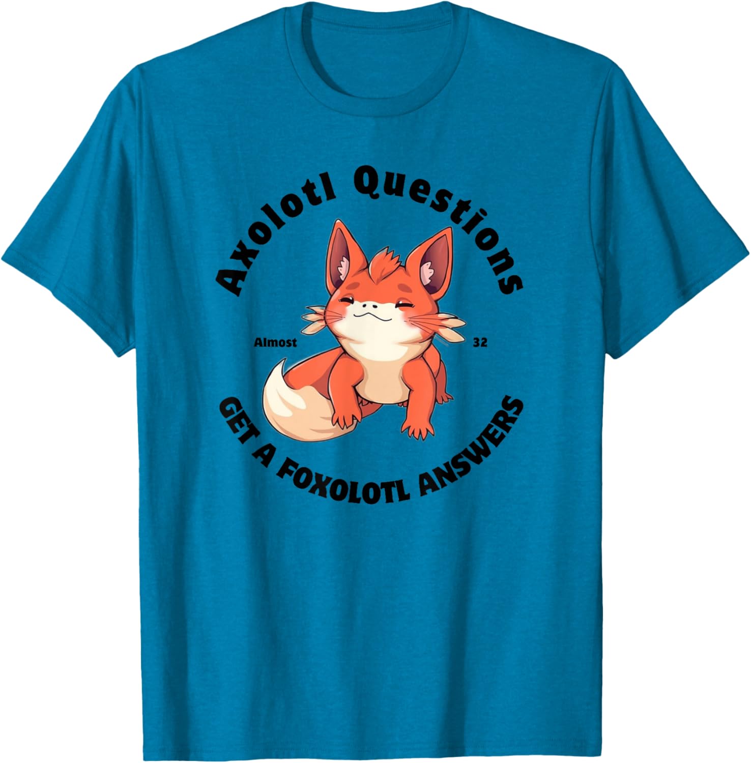 Cute Axolotl Questions Get A Foxolotl Answers T-Shirt for Animal Lovers - 10