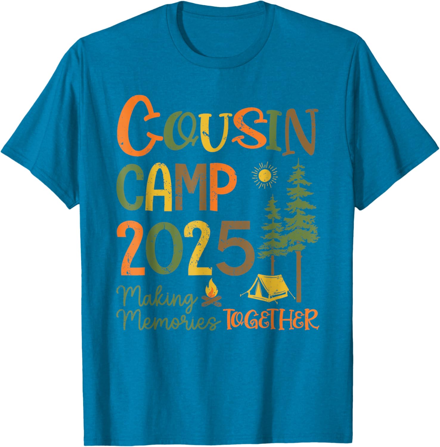 Cousin Camp 2025 Matching T-Shirts for Family Fun and Memories - 12