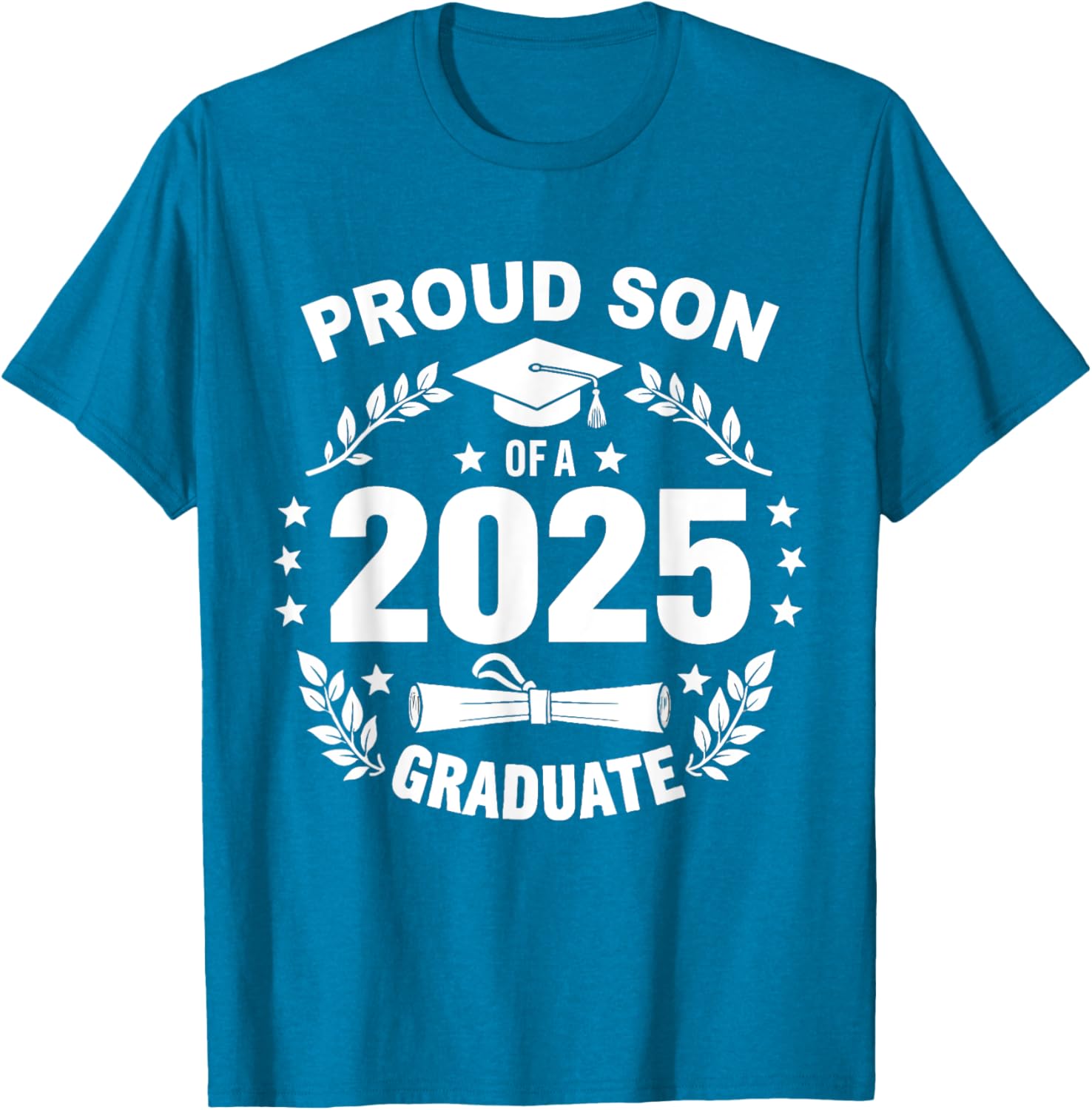 Proud Son of a 2025 Graduate T-Shirt for Class of 2025 Celebration - 3