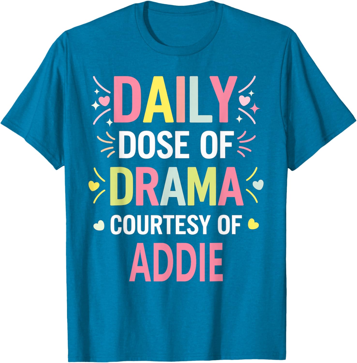Funny Cute Custom ADDIE Name T-Shirt for Unique Personal Style - 2