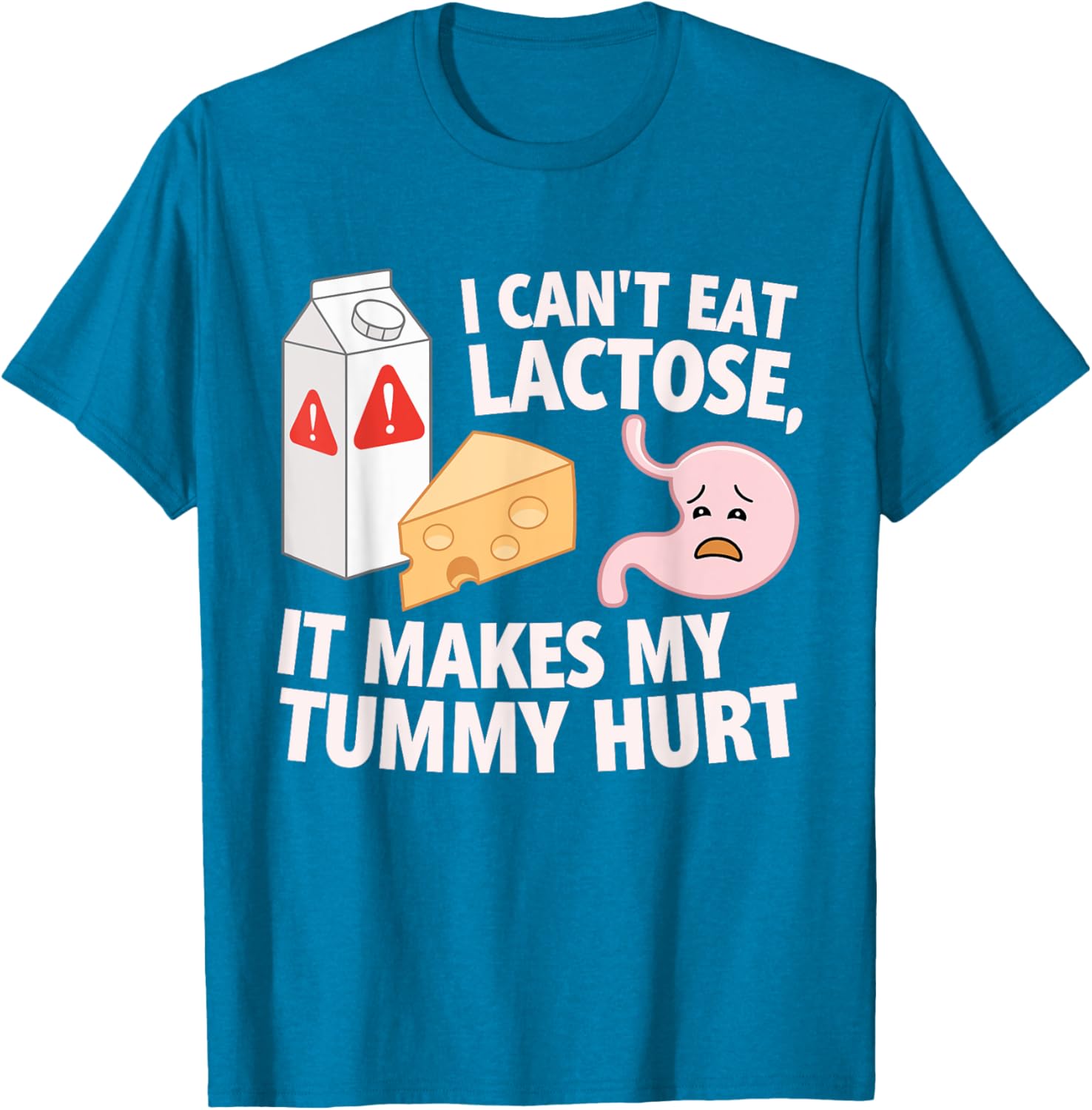 Lactose Intolerance T-Shirt for Boys - Cute Dairy Allergy Design - 13